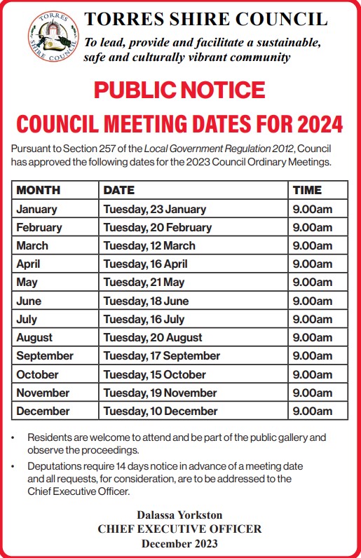 Council Meetings 2023